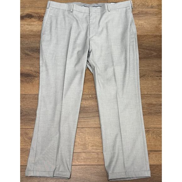 NEW Apt 9 Premier Flex SUIT SET Coat Jacket Blazer Pants 38 Slim fit Gray Short - Picture 3 of 7